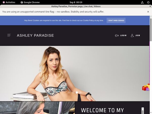 Ashleyparadise.modelcentro.com Free Login And Password