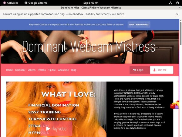 DominantMissClassyFinDomWebcamMistress Trial DominantMissClassyFinDomWebcamMistress Trial