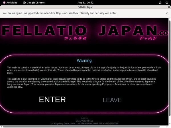 Fellatiojapan.com Account Membership