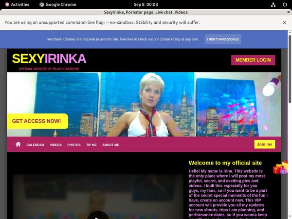 Free SexyIrinka Discount Membership