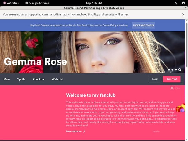 Gemmarose42.modelcentro.com Password Details