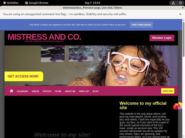 Get Mistressandco. Trial