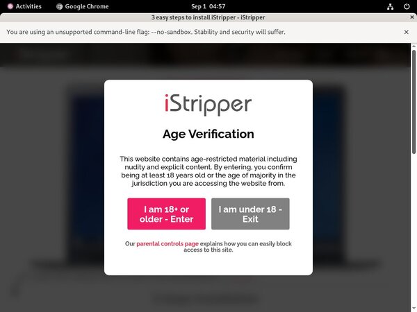 Istripper.com Adult Passwords