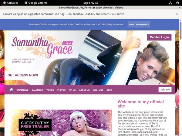 SamanthaGraceLive Site Rip 2018