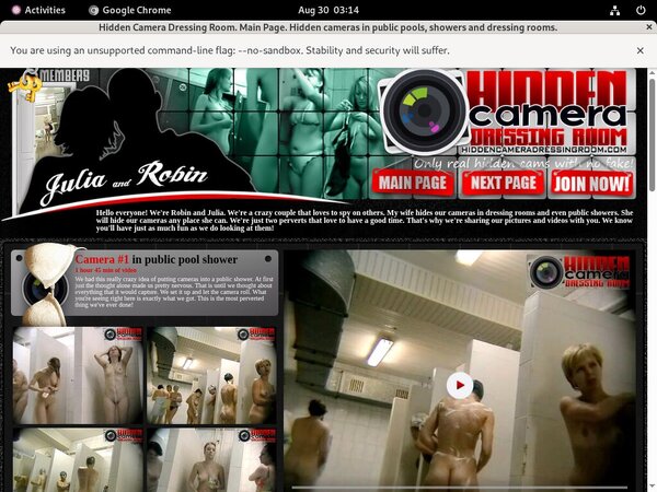 Sign Up Hidden Camera Dressing Room