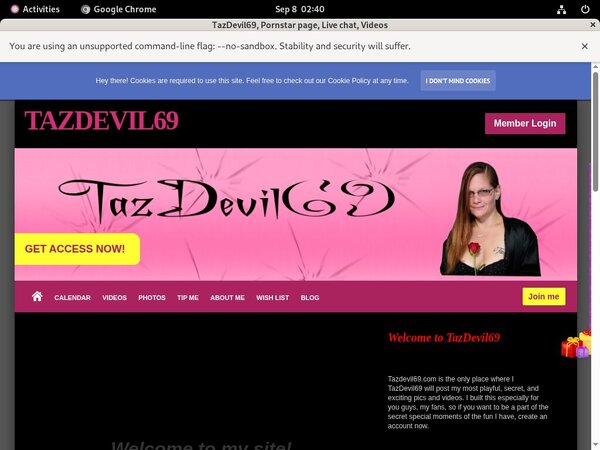 Tazdevil69.modelcentro.com Hack Login
