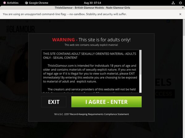 This Is Glamour Signup