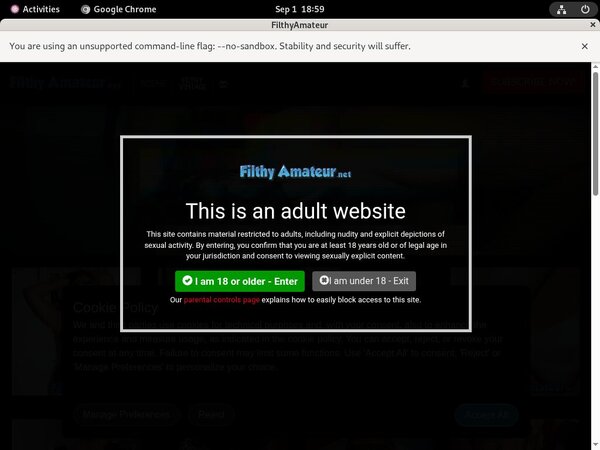 Filthy Amateur Billing Form