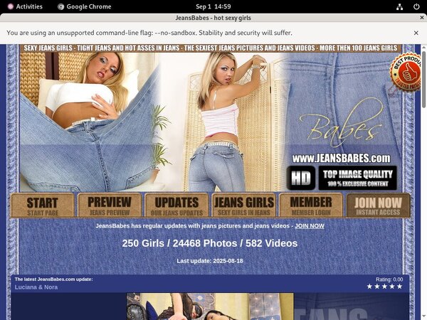 Jeansbabes.com Free Trial Password