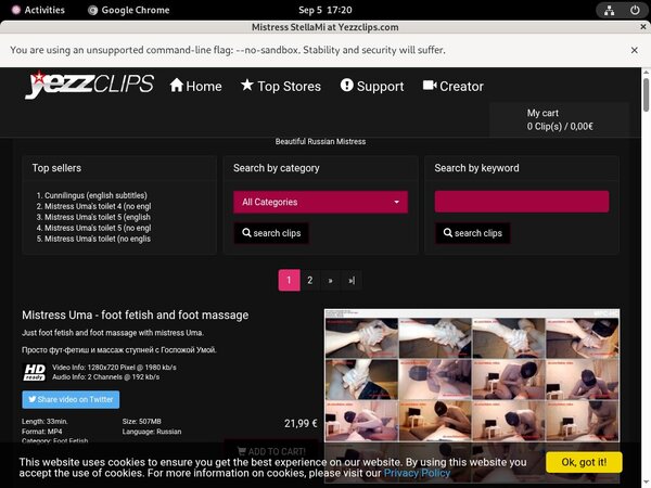 Mistress Stellami Home Video